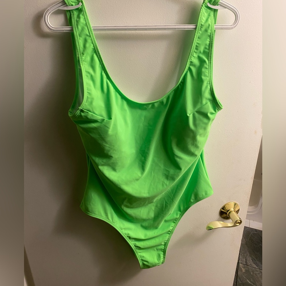 Vibrant Neon Green One Piece Swimsuit